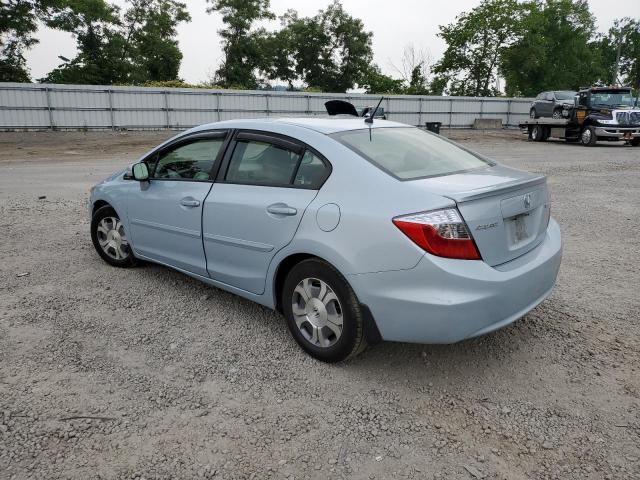 Photo 2 from auction – 2012 HONDA CIVIC HYBR with VIN JHMFB4F34CS002788
