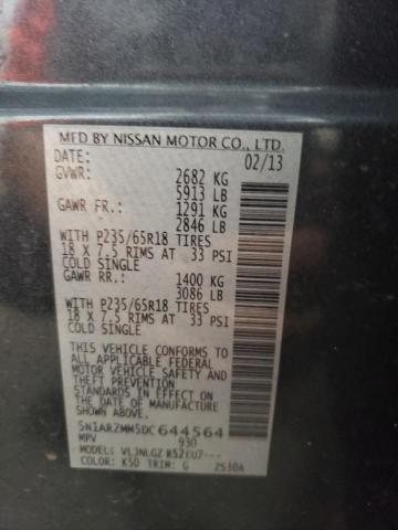 Photo 14 from auction – 2013 NISSAN PATHFINDER with VIN 5N1AR2MM5DC644564