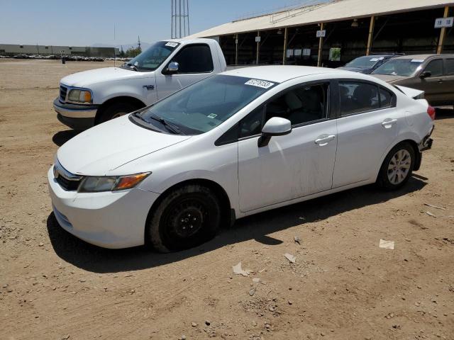 HONDA CIVIC LX 2012 with VIN 2HGFB2F52CH328850 - Photo from auction