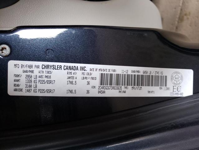 Foto 14 de la subasta – 2013 DODGE GRAND CARA con VIN 2C4RDGDG7DR633635