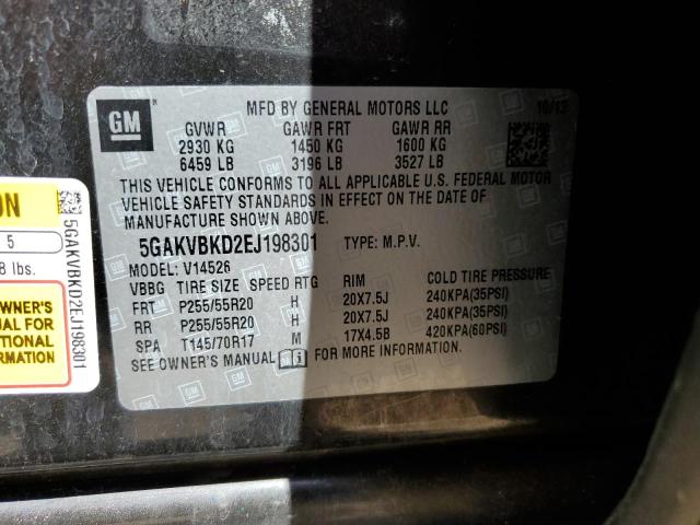 Photo 14 from auction – 2014 BUICK ENCLAVE with VIN 5GAKVBKD2EJ198301