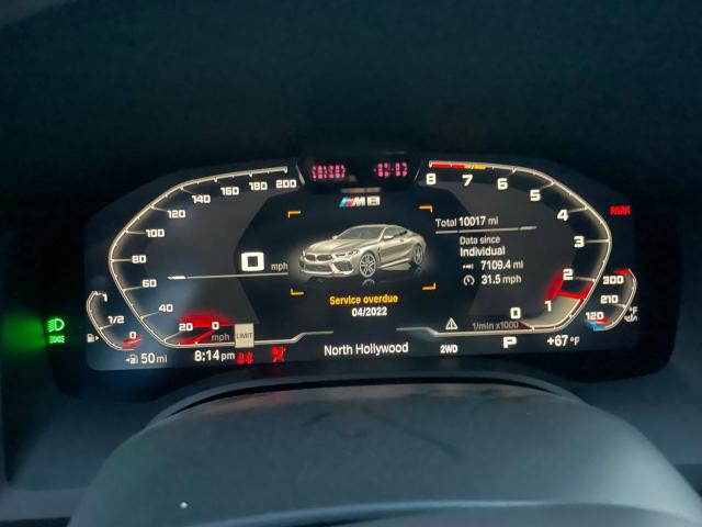 Photo 8 from auction – 2020 BMW M8 with VIN WBSAE0C07LCE09998