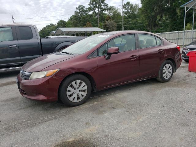 HONDA CIVIC LX 2012 with VIN JHMFB2F57CS001186 - Photo from auction