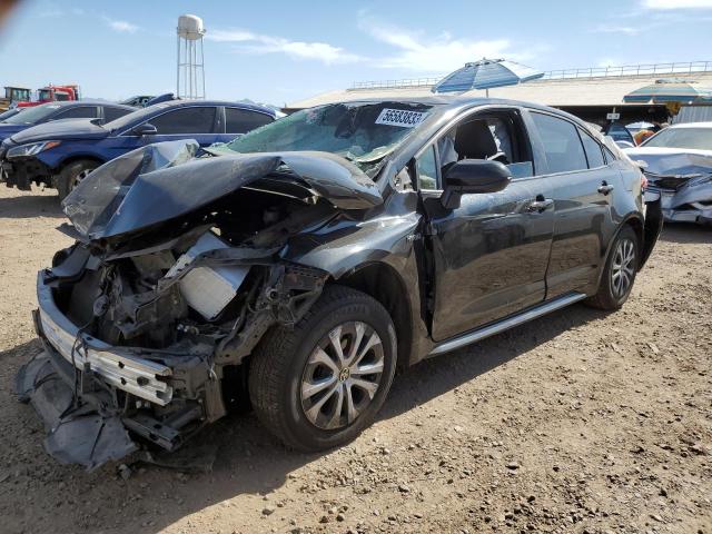 TOYOTA COROLLA LE 2021 with VIN JTDEAMDE5MJ017585 - Photo from auction