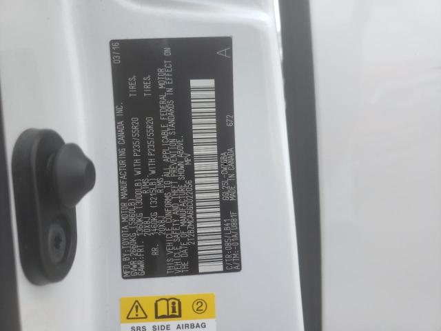 Photo 14 from auction – 2016 LEXUS RX 350 BAS with VIN 2T2BZMCA6GC022056