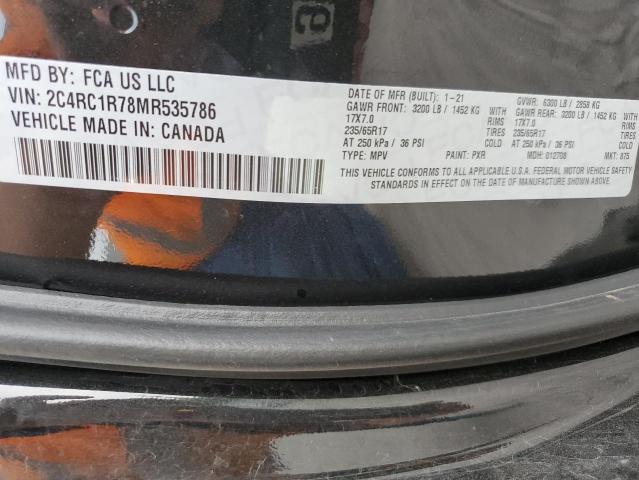 Photo 14 from auction – 2021 CHRYSLER PACIFICA H with VIN 2C4RC1R78MR535786