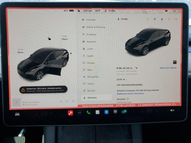 Photo 9 from auction – 2023 TESLA MODEL Y with VIN 7SAYGDEE4PA054598