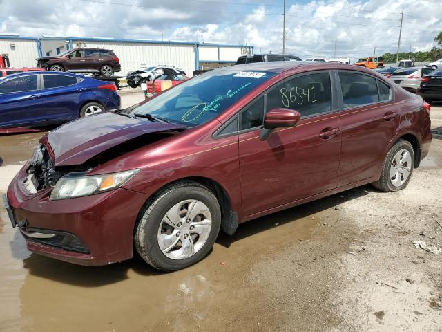 HONDA CIVIC LX 2014 with VIN 19XFB2F51EE065201 - Photo from auction