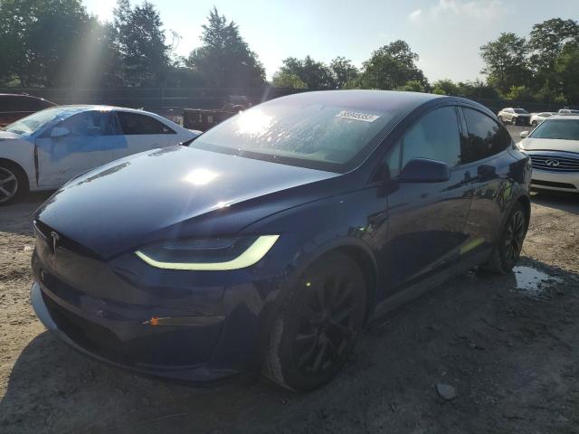 TESLA MODEL X 2022 with VIN 7SAXCBE6XNF333638 - Photo from auction