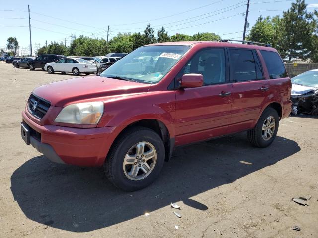 HONDA PILOT EX 2003 with VIN 2HKYF18463H501643 - Photo from auction