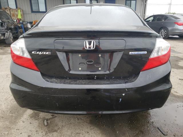Photo 6 from auction – 2012 HONDA CIVIC HYBR with VIN JHMFB4F2XCS006092