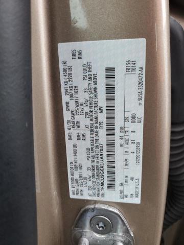 Photo 14 from auction – 2020 FORD ESCAPE SE with VIN 1FMCU9G6XLUA97037