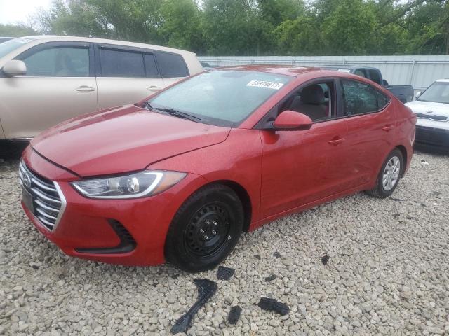 HYUNDAI ELANTRA SE 2017 with VIN 5NPD74LF0HH198534 - Photo from auction