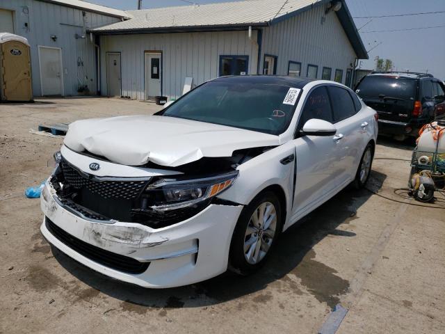 KIA OPTIMA EX 2018 with VIN 5XXGU4L36JG225491 - Photo from auction