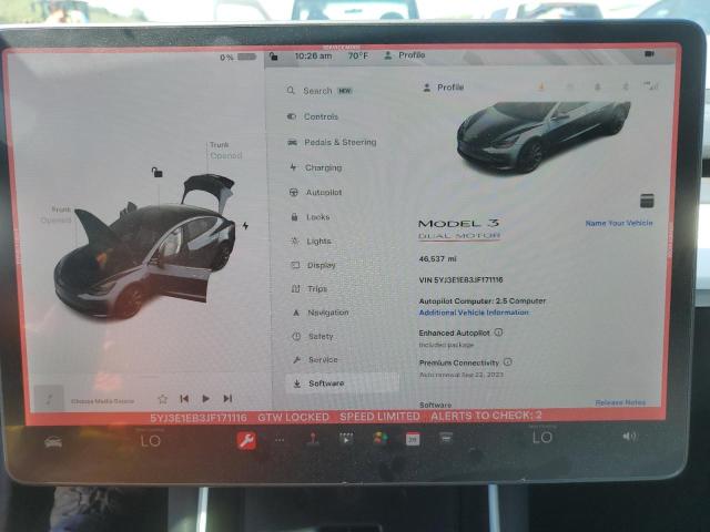 Photo 9 from auction – 2018 TESLA MODEL 3 with VIN 5YJ3E1EB3JF171116