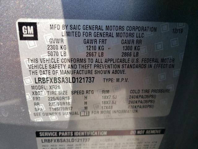 Photo 14 from auction – 2020 BUICK ENVISION P with VIN LRBFXBSA3LD121737