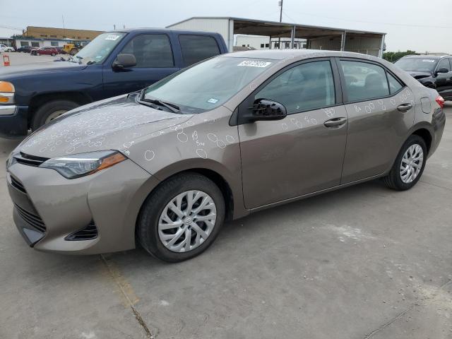 TOYOTA COROLLA L 2018 with VIN 5YFBURHE0JP755206 - Photo from auction