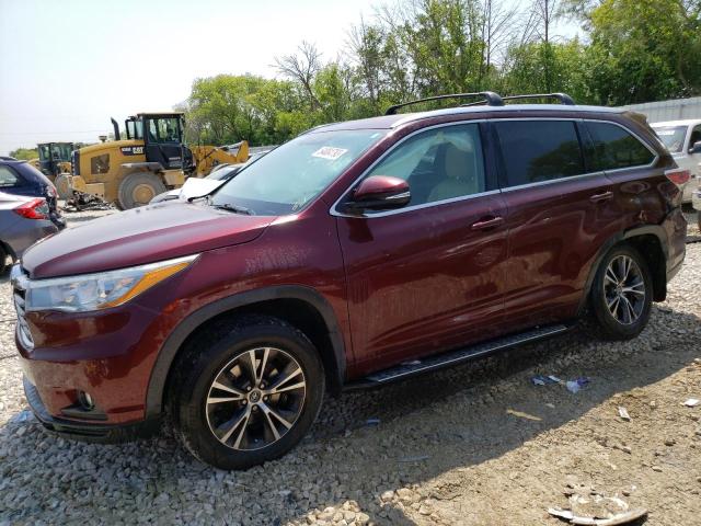 TOYOTA HIGHLANDER 2016 with VIN 5TDJKRFHXGS263247 - Photo from auction