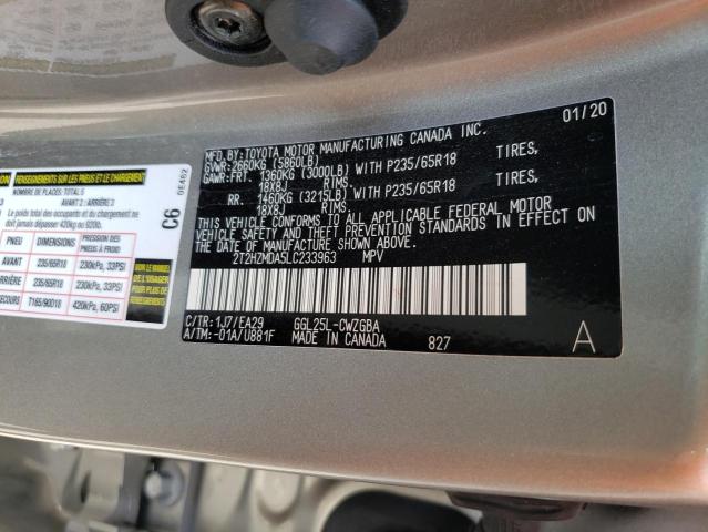 Photo 10 from auction – 2020 LEXUS RX 350 with VIN 2T2HZMDA5LC233963
