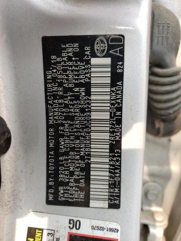 Photo 14 from auction – 2018 TOYOTA CORROLLA with VIN 2T1BURHE0JC091232