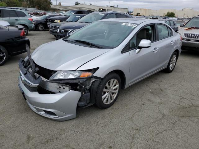 HONDA CIVIC EXL 2012 with VIN 19XFB2F96CE011358 - Photo from auction