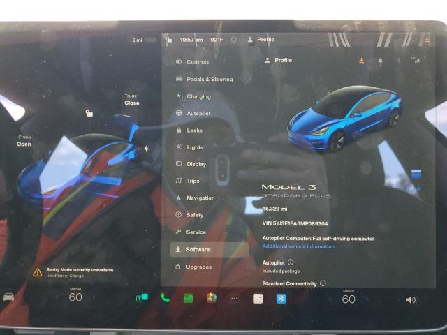 Photo 9 from auction – 2021 TESLA MODEL 3 with VIN 5YJ3E1EA5MF089304