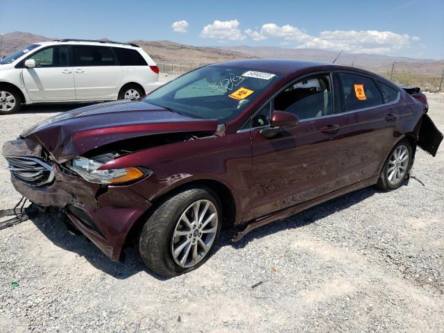 FORD FUSION SE 2017 with VIN 3FA6P0HD3HR142101 - Photo from auction