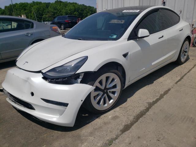 TESLA MODEL 3 2021 with VIN 5YJ3E1EB9MF983699 - Photo from auction