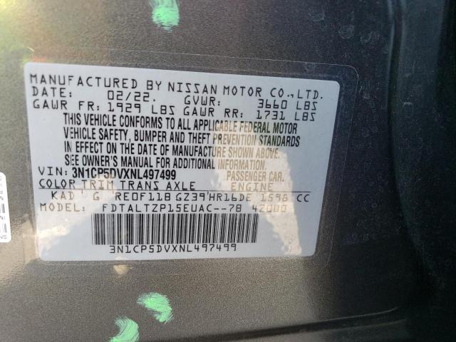 Photo 14 from auction – 2022 NISSAN KICKS SR with VIN 3N1CP5DVXNL497499