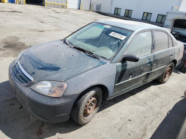Photo 1 from auction – 2001 HONDA CIVIC EX with VIN 2HGES26791H505209