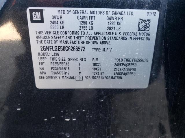 Photo 14 from auction – 2012 CHEVROLET EQUINOX LT with VIN 2GNFLGE50C6266572