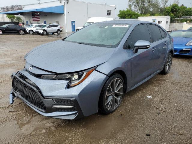 TOYOTA COROLLA SE 2021 with VIN 5YFS4MCE5MP097560 - Photo from auction