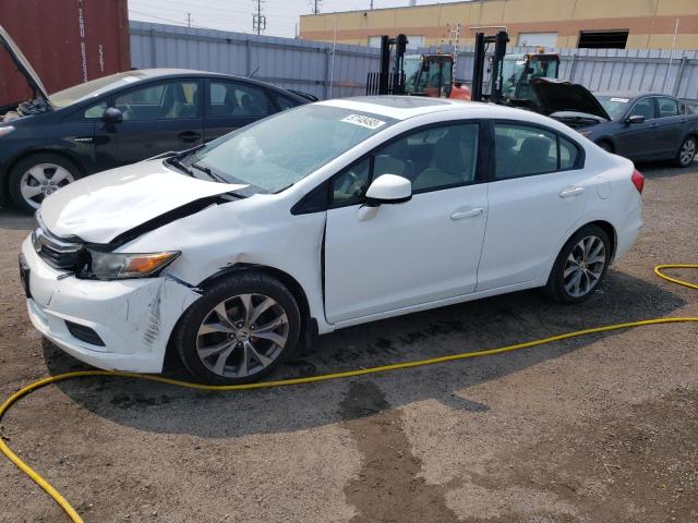 HONDA CIVIC EXL 2012 with VIN 2HGFB2F92CH121975 - Photo from auction