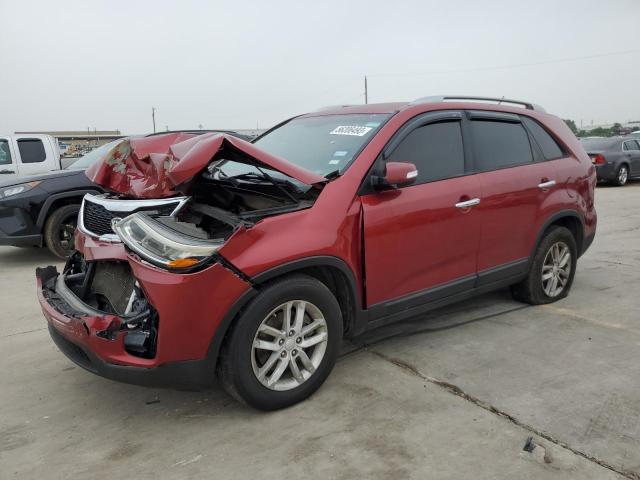 KIA SORENTO LX 2014 with VIN 5XYKT3A69EG517934 - Photo from auction