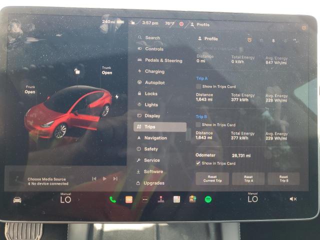 Photo 9 from auction – 2022 TESLA MODEL 3 with VIN 5YJ3E1EA3NF286523