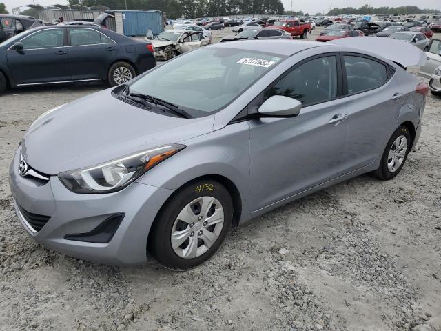 HYUNDAI ELANTRA SE 2016 with VIN 5NPDH4AE6GH745540 - Photo from auction
