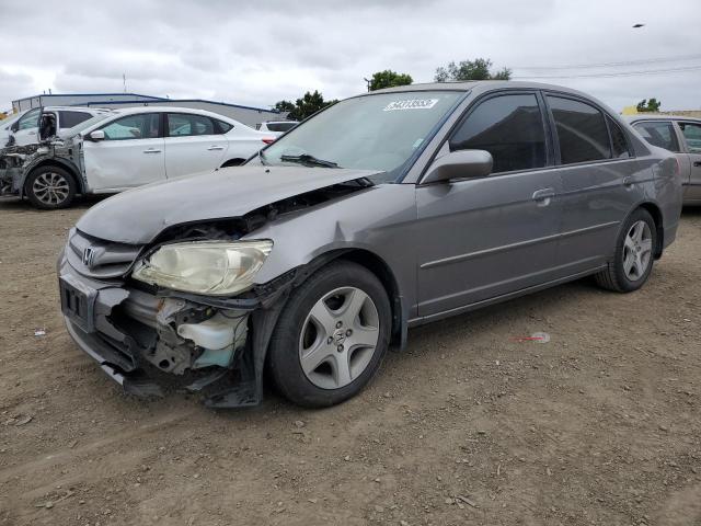 HONDA CIVIC EX 2005 with VIN 2HGES26745H551620 - Photo from auction