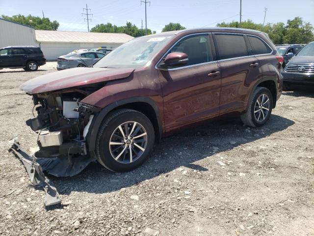 TOYOTA HIGHLANDER 2018 with VIN 5TDJZRFHXJS489470 - Photo from auction
