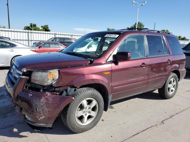 HONDA PILOT EXL 2007 with VIN 5FNYF18627B019208 - Photo from auction