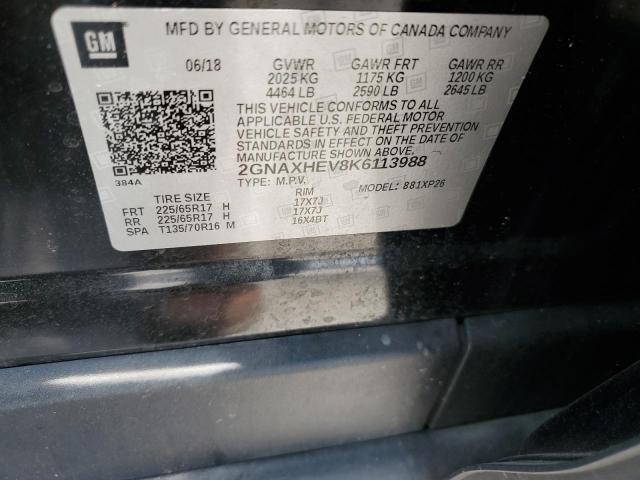 Photo 14 from auction – 2019 CHEVROLET EQUINOX LS with VIN 2GNAXHEV8K6113988