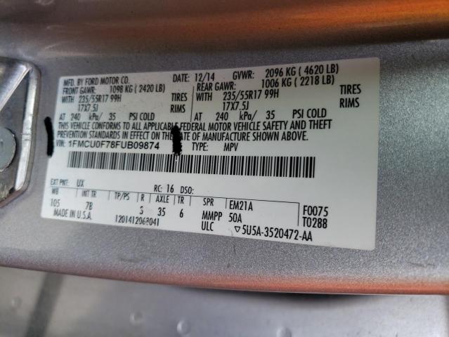 Photo 14 from auction – 2015 FORD ESCAPE S with VIN 1FMCU0F78FUB09874