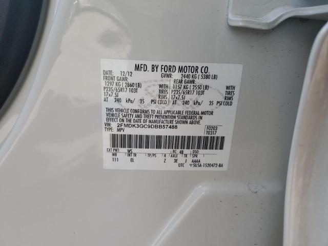 Photo 14 from auction – 2013 FORD EDGE SE with VIN 2FMDK3GC9DBB57488