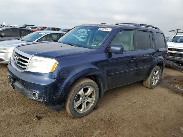HONDA PILOT EXL 2013 with VIN 5FNYF4H57DB036462 - Photo from auction