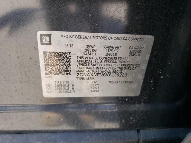 Photo 14 from auction – 2019 CHEVROLET EQUINOX PR with VIN 2GNAXNEV6K6130223