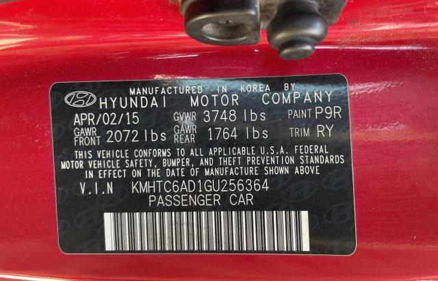 Photo 10 from auction – 2016 HYUNDAI VELOSTER with VIN KMHTC6AD1GU256364