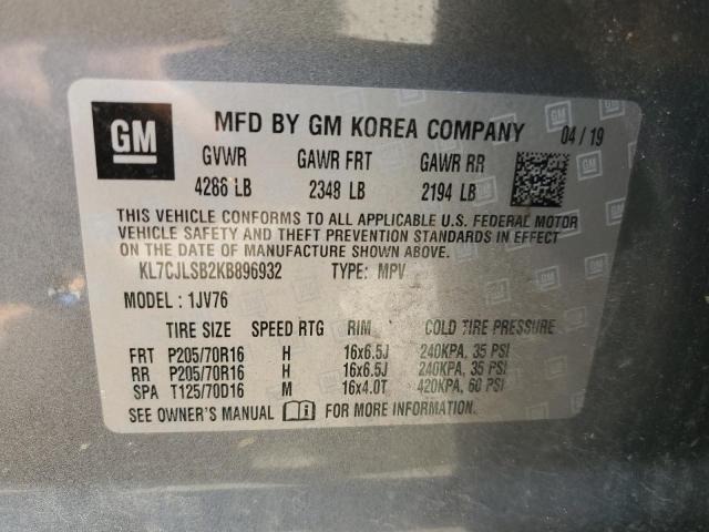 Photo 14 from auction – 2019 CHEVROLET TRAX 1LT with VIN KL7CJLSB2KB896932