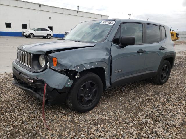 JEEP RENEGADE S 2017 with VIN ZACCJAAB9HPG16852 - Photo from auction