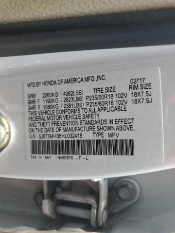 Photo 14 from auction – 2017 ACURA RDX with VIN 5J8TB4H35HL032418