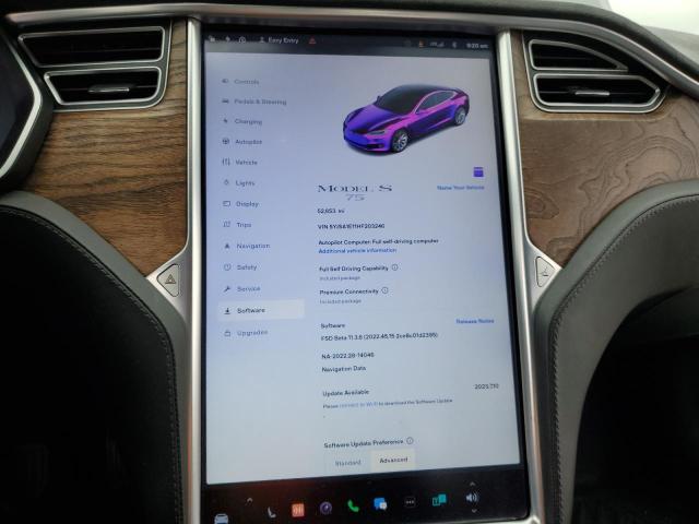 Photo 9 from auction – 2017 TESLA MODEL S with VIN 5YJSA1E11HF203246