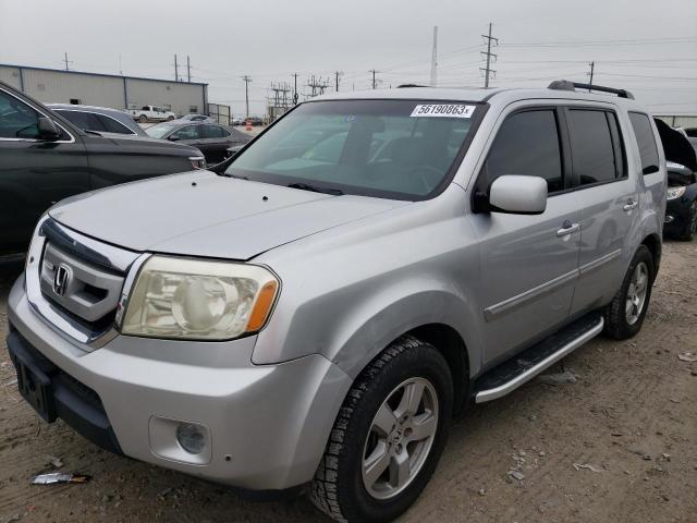 HONDA PILOT EXLN 2011 with VIN 5FNYF3H75BB046674 - Photo from auction